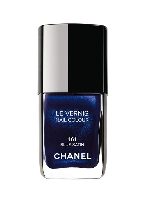 chanel blue satin nail|chanel nail polish navy blue.